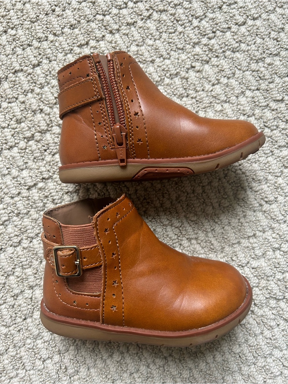 Stride Rite Toddler Boots Brown Size 6.5